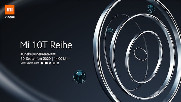 Xiaomi Mi 10T Series Confirmed To Come On September 30 - Xiaomi DNA